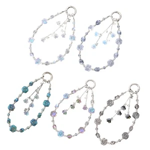 Women Girls Cellphone Pendant Hanging Cord Beaded Telephone Strap Jewelry Chain - Photo 1 sur 13