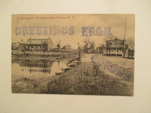 Postal Corona Nueva York Cuartel General de Washington NY - Imagen 1 de 2