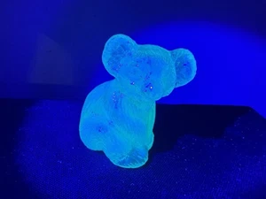 Boyd Art Vetro Nocciola Koala Uranio Marcia Carnevale Vetro Fluorescenze - Foto 1 di 6