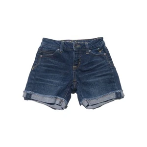 Justice Girls Shorts Size 8 Blue Denim Cuffed - Picture 1 of 4