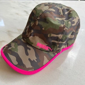 Puma Baseballkappe Camouflage rosa Besatz verstellbarer Riemen Einheitsgröße Baumwolle Polyester - Bild 1 von 6