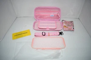 Fanpl Pink Carrying Case for Nintendo Switch Lite, Shockproof Switch Lite Protec - Picture 1 of 5