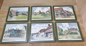 National Trust Pimpernel Placemats English Villages Set Of 6 - Picture 1 of 10