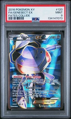 2016 Pokemon XY Fates Collide Full Art Genesect EX 120/124 #120 PSA 9 - Image 1 of 2
