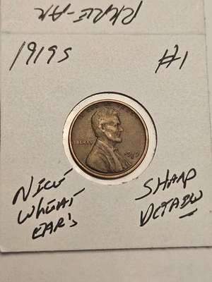 wheat penny 1919S LINCOLN CENT 1919-S FREE SHIPPING Lot #1 - Image 1 of 3