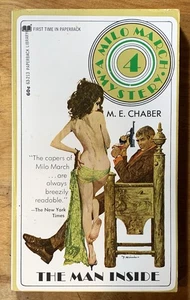 The Man Inside by M.E. Chaber - vintage 1970 pb, Milo March #4, McGinnis GGA - Picture 1 of 6