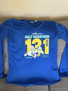 Walt Disney World Run Disney Half Marathon 2024 Long Sleeve Shirt Women's Medium - Picture 1 of 5