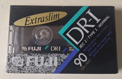 NEW Fuji DR-I 90  blank Cassette 90 min  DR-I Audio Tape Extraslim SEALED - Image 1 of 2