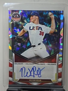 Panini Stars & Stripes 2025 EE. UU. NELSON KELJO #NTS-NK hielo agrietado automático 25/11 - Imagen 1 de 6