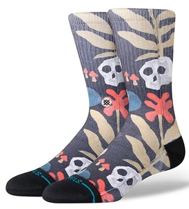 Stance Tropiskull Crew Socken Black | Größe L - 43-47 - Bild 1 von 1
