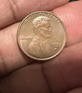 1977-D Lincoln Memorial in Mint State-"RARE" Red Copper w/DDO, DDR, and RPM - Picture 1 of 2
