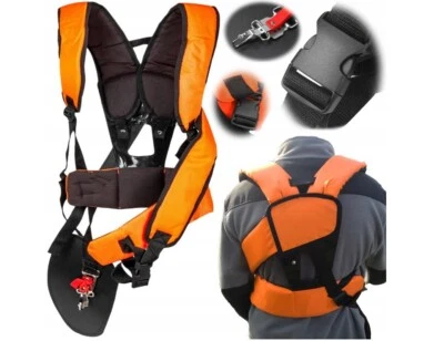 Tragegurt für Motorsense Freischneider Doppelschultergurt Rasentrimmer Geschirr