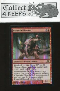 MTG Dragon's Maze Foil: Pyrewild Shaman (Nrmt Red) - Picture 1 of 2