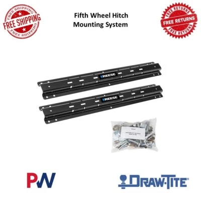 Draw-Tite Reese 30153 Outboard Fifth Wheel Trailer Hitch Mounting Rails Only - Image 1 of 4