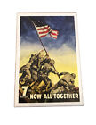 Lever le drapeau sur Iwo Jima prêt de la 7e guerre maintenant tous ensemble aimant 3" x 2"