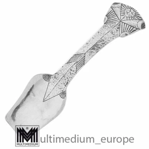 W.v. Grotthus Art Deco Silber Sahne Löffel silver cream spoon 800 - Picture 1 of 6