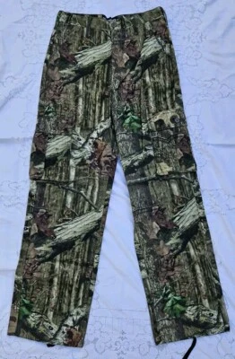 NEW Mossy Oak Camouflage Pants Mens S 28-30 Cargo Pocket Break Up Infinity Camo  - Image 1 of 4