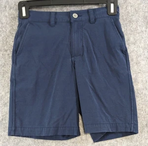 Southern Tide Shorts Boys 8 Navy Blue Chino Adjust Waist Flat Front 7.5" Inseam - Picture 1 of 11