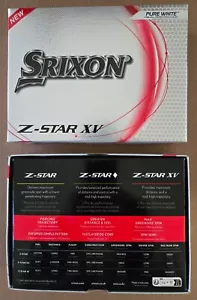 Srixon Z-Star XV Dozen Golf Balls - White - Brand New - Picture 1 of 1