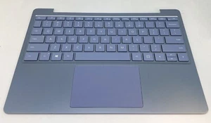 Microsoft Surface Laptop Go 1943 Palmrest Keyboard Touchpad Part Ice Blue - Picture 1 of 2