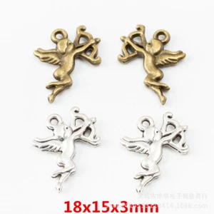 Dije colgante de aleación de Cupido 18*15 mm hágalo usted mismo 100 piezas - Imagen 1 de 6