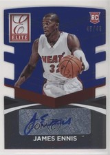 2014-15 Panini Donruss Blue Die-Cuts /49 James Ennis #18 Rookie Auto RC