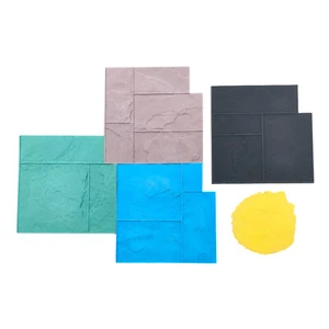 Ashler Notched | 5 pc. Decorative Concrete Stamp Set by Walttools (Series 2) - Picture 1 of 11