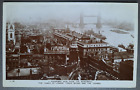 Postcard Tower of London,Tower Bridge & Thames View. RP.Postmark Peckham 1930