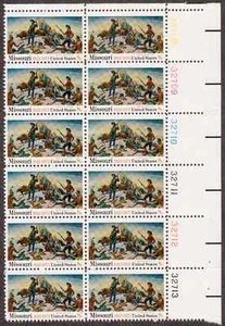 Scott #1426.. 8 Cent...Missouri...Plate Block of 12 Stamps - Picture 1 of 1