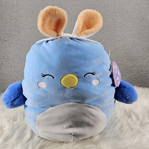 Squishmallows Bebe The Bluebird 14" Plush Blue With Bunny Ears Easter 2024 MN81 - Picture 1 of 12