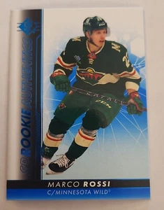 2022-23 UD SP ROOKIE AUTHENTICS BLUE #124 MARCO ROSSI MINNESOTA WILD RC - Picture 1 of 2