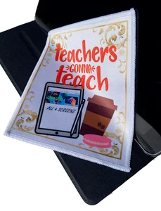 Microfiber Screen Cleaning Cloth for iPad School Laptop Phone Teachers Gift - Picture 1 of 6