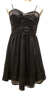 My Michelle Black Vintage Sequin Mini Dress Size Large - Picture 1 of 24