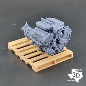 Ford FR500C model engine resin 3D printed 1:24-1:8 scale - Picture 1 of 3