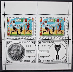 Ciad 1970 Calcio Sport Mini Foglio nuovo MNH** BF (C.8) - Foto 1 di 1