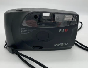 Minolta F15 BF 35mm Film Camera - Good Condition - Flash Fires - Bild 1 von 6