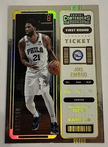 2023 Panini Contenders First Round Ticket #9 Joel Embiid /199 Philadelphia 76ers - Picture 1 of 2