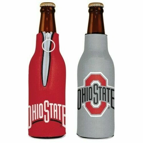 Ohio State Buckeyes NEOPRENE BOTTLE HOLDER COOZIE KOOZIE COOLER WITH ZIPPER Cover