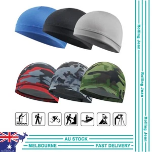 Running Helmet Liner Cycling Cap Wraps Skull Cap Scarves Motorcycle Beanie AU - Picture 1 of 31