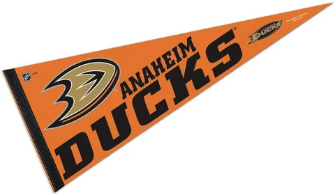 WinCraft NHL Anaheim Ducks Carded Classic Felt Pennant, 12" x 30 Cover