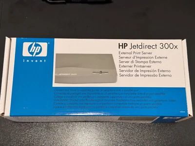 New HP Jetdirect 300x External Print Server for 10/100TX J3263G - Image 1 of 4