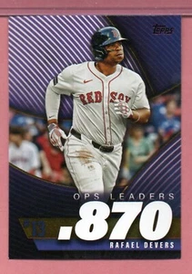 Rafael Devers, Boston Red Sox, 2025 Topps Series 2 OPS BESTS OPS-13 - Picture 1 of 1
