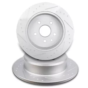 Rear Slotted Brake Rotors Disc For Lexus GS300 GS400 GS430 SC430 2001-2005 IS300 - Picture 1 of 6