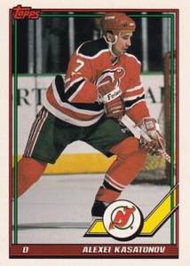 1991-92 Topps #439 Alexei Kasatonov New Jersey Devils