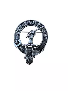 Gunn Clan Crest Pewter Cap Badge Brooch - Picture 1 of 1