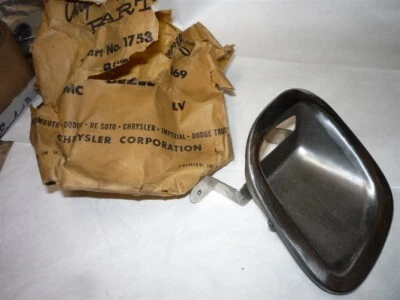 1959 Chrysler Dodge Plymouth Desoto license lamp bezel 1753369 - Image 1 of 2
