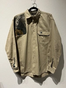 Vintage Mossy Oak Shirt Adult Large L Brown Camouflage Camo Hunting Mens - Picture 1 of 9