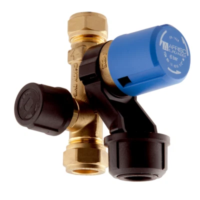 Afriso Boiler Wasser Sicherungsgruppe BFK 12 / Ventil 6 bar Sicherheitsgruppe