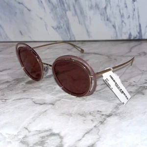 NEW Giorgio Armani purple pink circle sunglasses 33 - Picture 1 of 5
