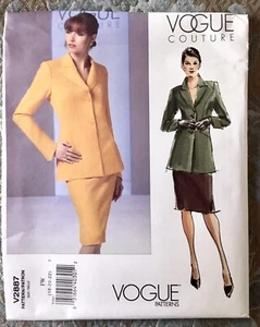 Vogue Couture #V2887 Pattern - Long Jacket/Slim Skirt Sz XL 18-20-22 UNCUT - Picture 1 of 2